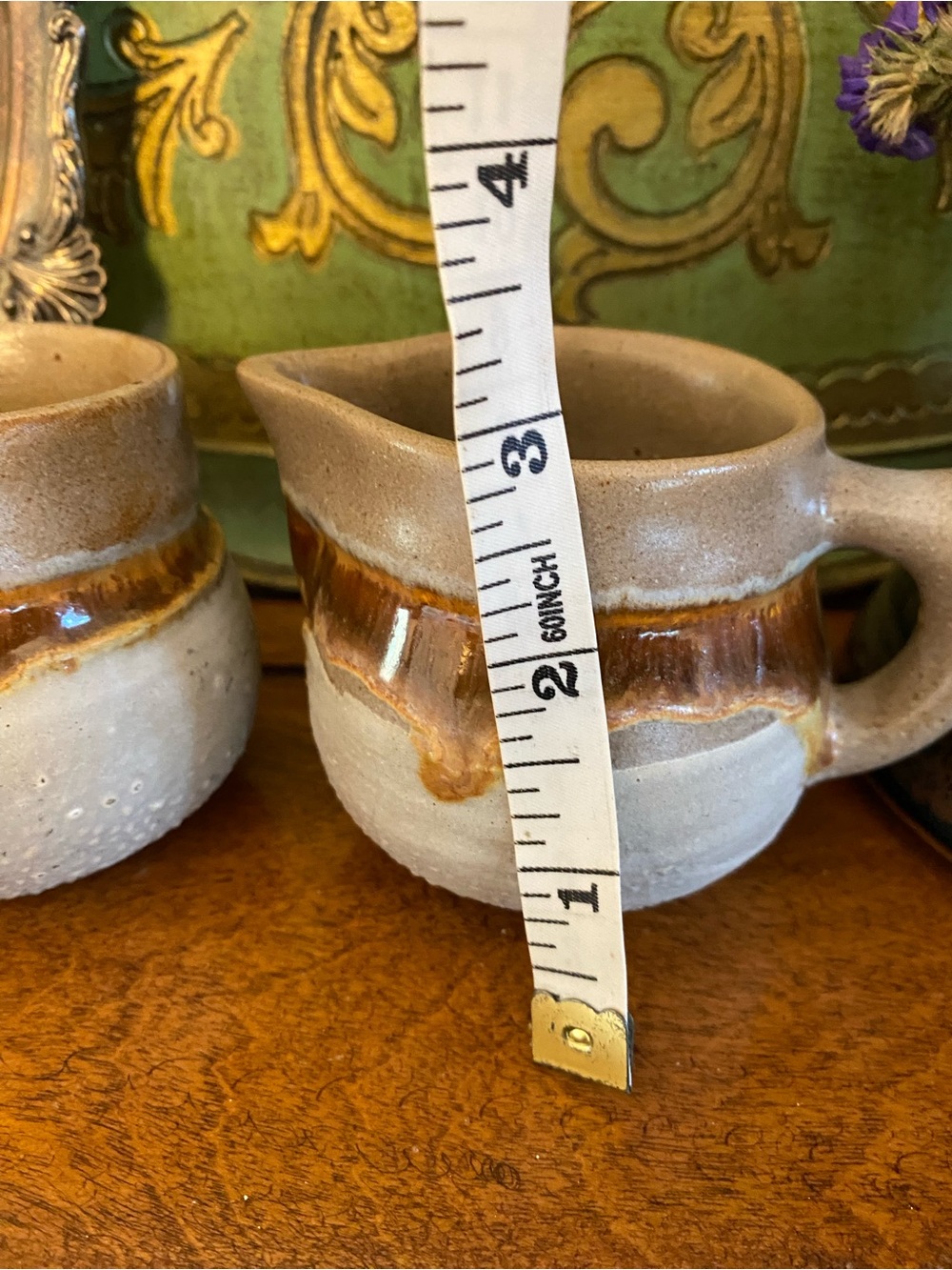 1970s Vintage Laurentian Pottery "Tundra" Creamer and Sugar Bowl - Picture 13 of 14